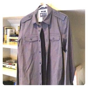 American Rag causal button up (s) (gray)